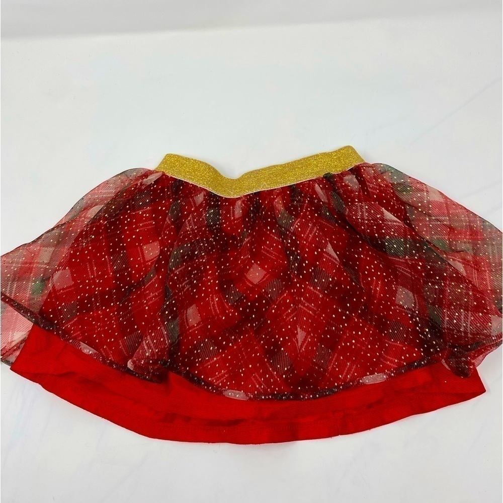 Girls 3T Red Plaid Skirt